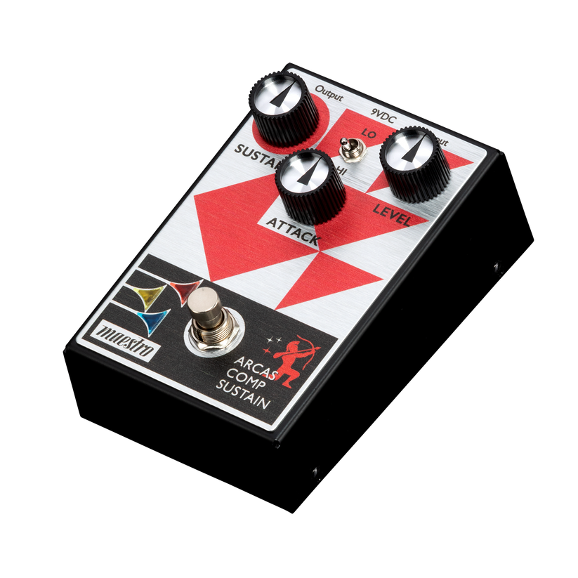 GIBSON MAESTRO ARCAS COMPRESSOR SUSTAINER ALL-ANALOG COMPRESSOR PEDAL WITH THREE CONTROLS AND TWO MODES