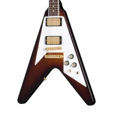 GIBSON FLYING V 70S WITH GOLD HARDWARE, VINTAGE SUNBURST, EXCLUSIVE