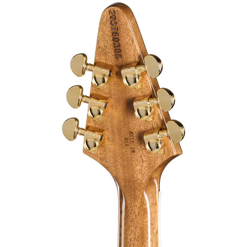 GIBSON FLYING V 70S WITH GOLD HARDWARE, VINTAGE SUNBURST, EXCLUSIVE