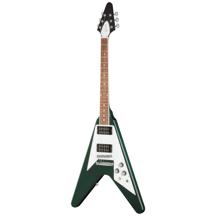 GIBSON FLYING V 70S, BRITISH RACING GREEN, EXCLUSIVE