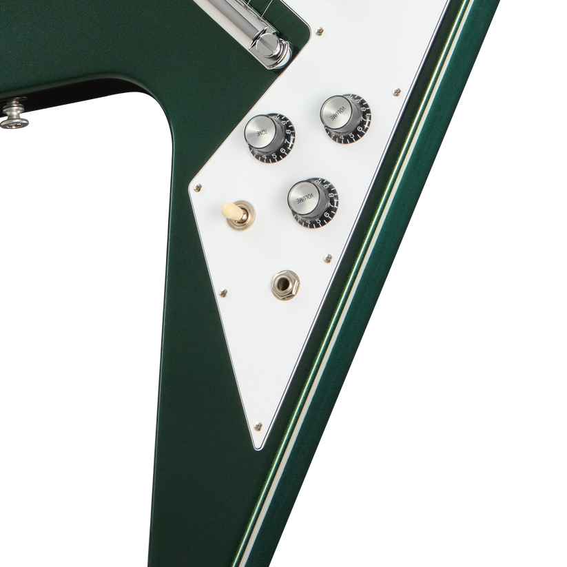 GIBSON FLYING V 70S, BRITISH RACING GREEN, EXCLUSIVE