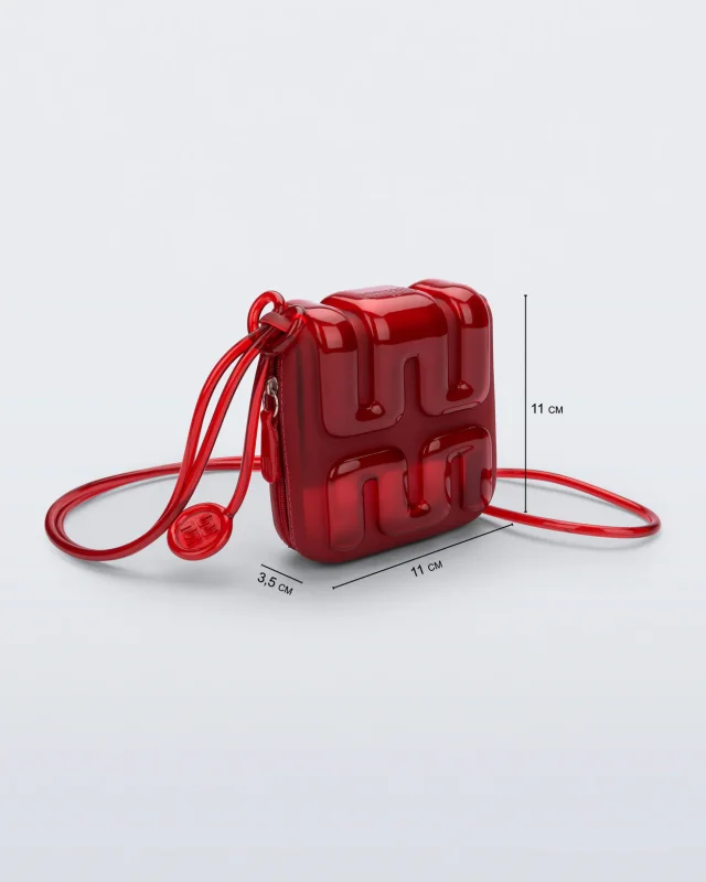MELISSA JELLY WALLET HANDBAGS  RED