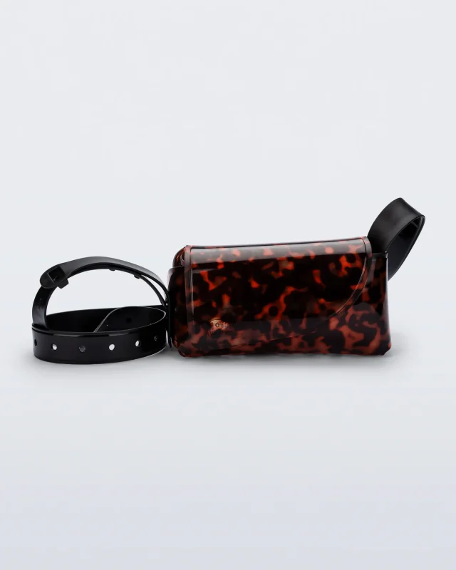 MELISSA CROSS BAG HANDBAGS  BLACK/TORTOISE