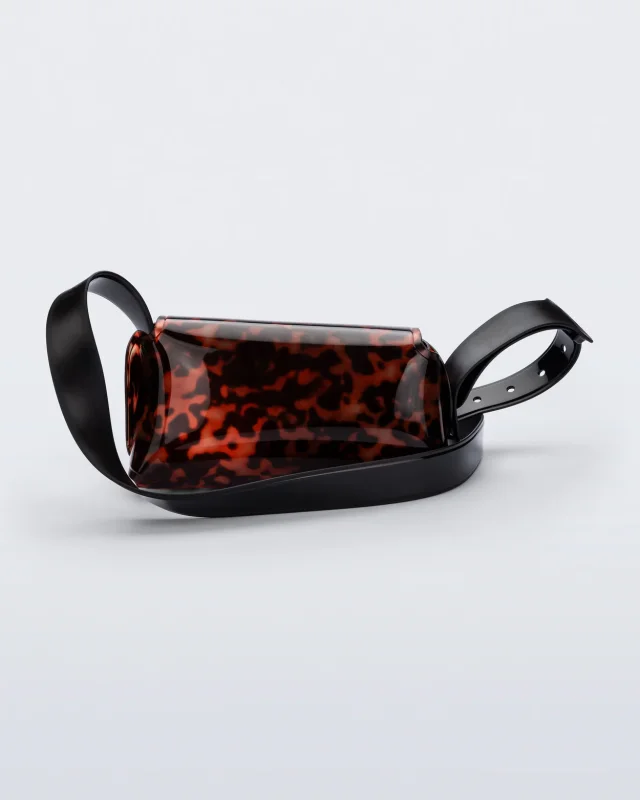 MELISSA CROSS BAG HANDBAGS  BLACK/TORTOISE