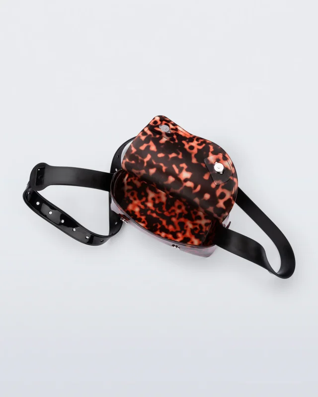 MELISSA CROSS BAG HANDBAGS  BLACK/TORTOISE