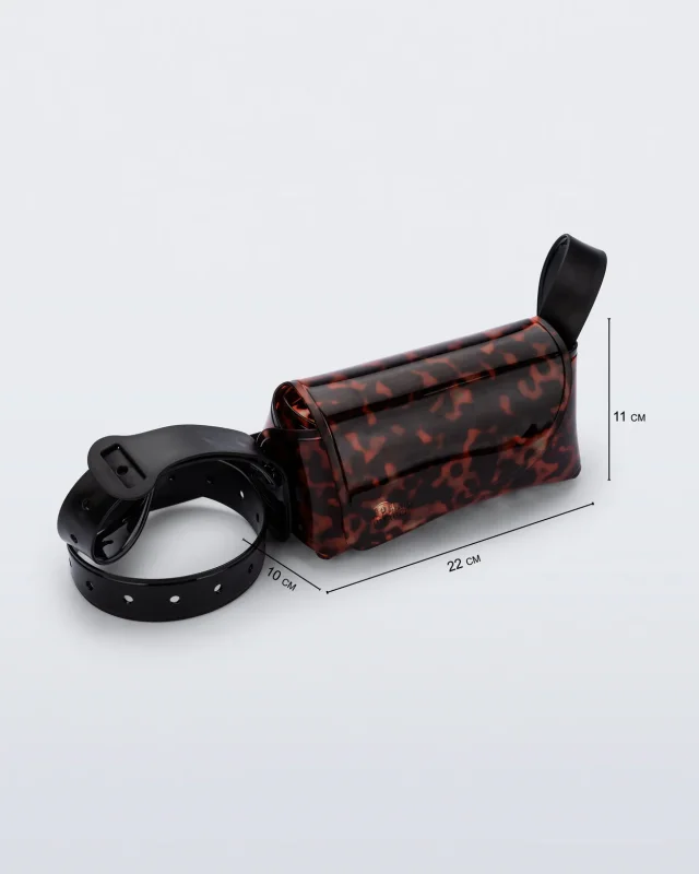 MELISSA CROSS BAG HANDBAGS  BLACK/TORTOISE