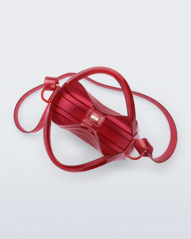 MELISSA MIRROR BAG HANDBAGS  TRANSPARENT RED
