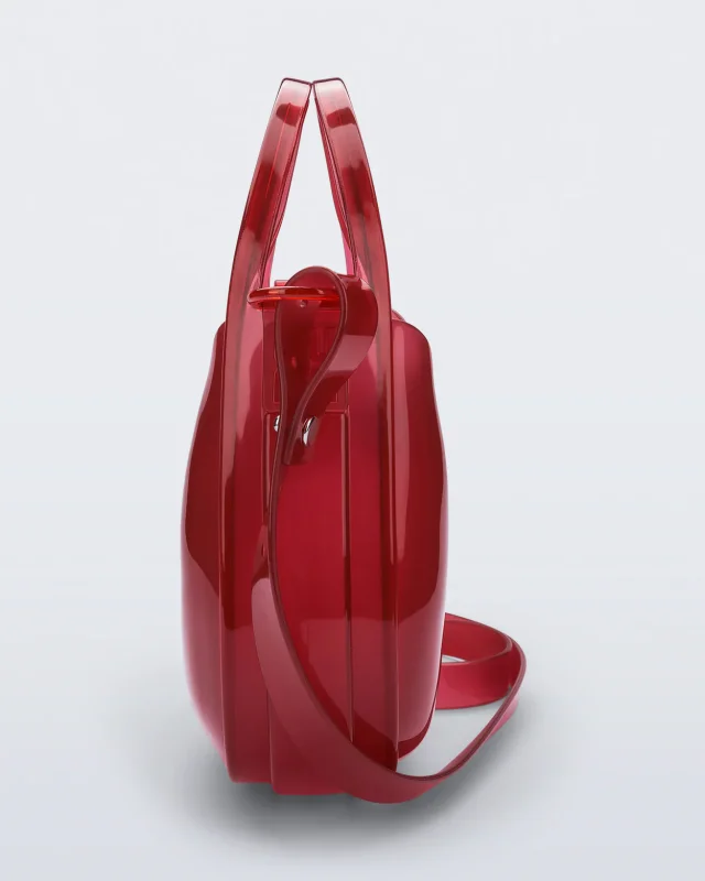MELISSA MIRROR BAG HANDBAGS  TRANSPARENT RED