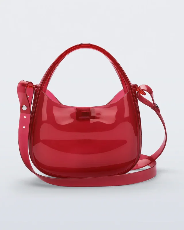 MELISSA MIRROR BAG HANDBAGS  TRANSPARENT RED