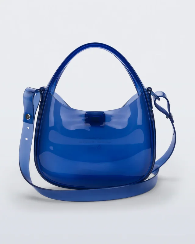 MELISSA MIRROR BAG HANDBAGS  TRANSPARENT BLUE