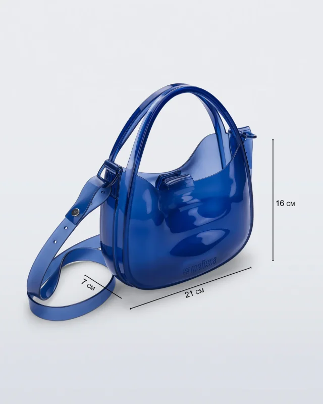 MELISSA MIRROR BAG HANDBAGS  TRANSPARENT BLUE