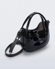 MELISSA MIRROR BAG HANDBAGS  TRANSPARENT BLACK