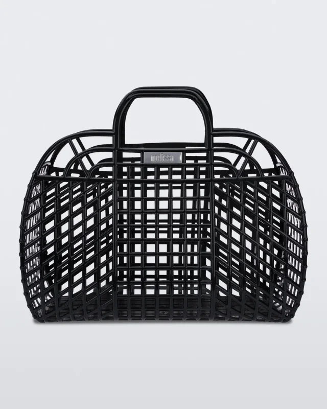 MELISSA REFRACTION BAG HANDBAGS  BLACK