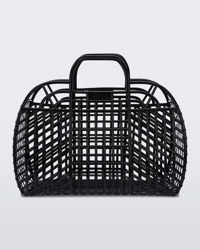 MELISSA REFRACTION BAG HANDBAGS  BLACK