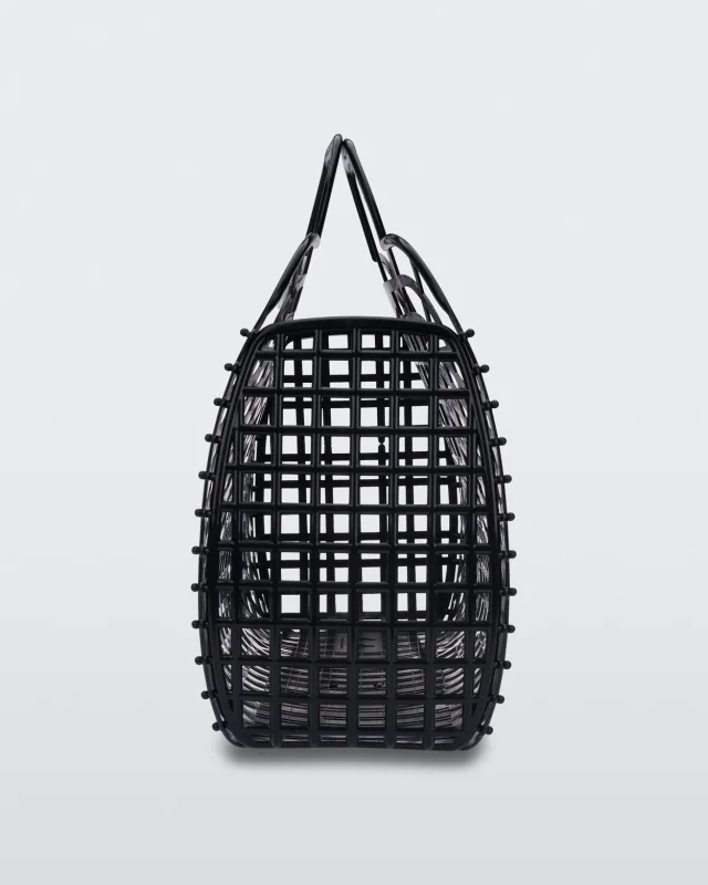 MELISSA REFRACTION BAG HANDBAGS  BLACK