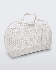 MELISSA REFRACTION BAG HANDBAGS  WHITE