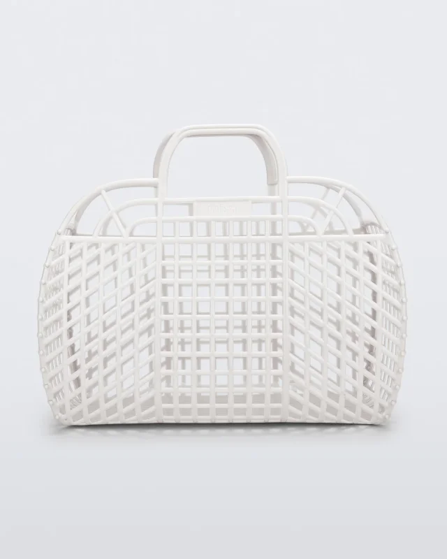 MELISSA REFRACTION BAG HANDBAGS  WHITE