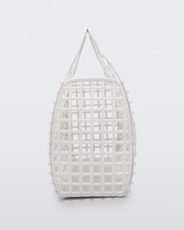 MELISSA REFRACTION BAG HANDBAGS  WHITE