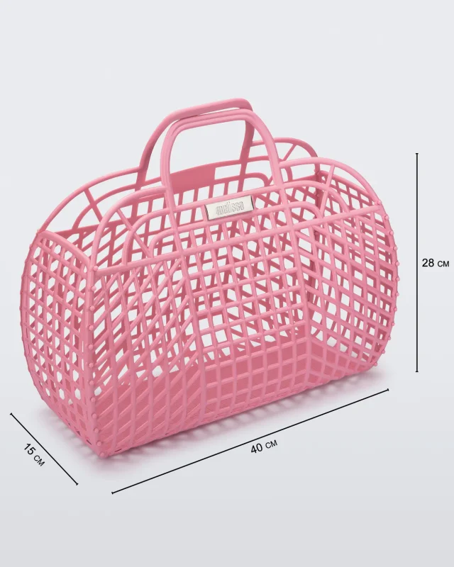 MELISSA REFRACTION BAG HANDBAGS  LIGHT PINK