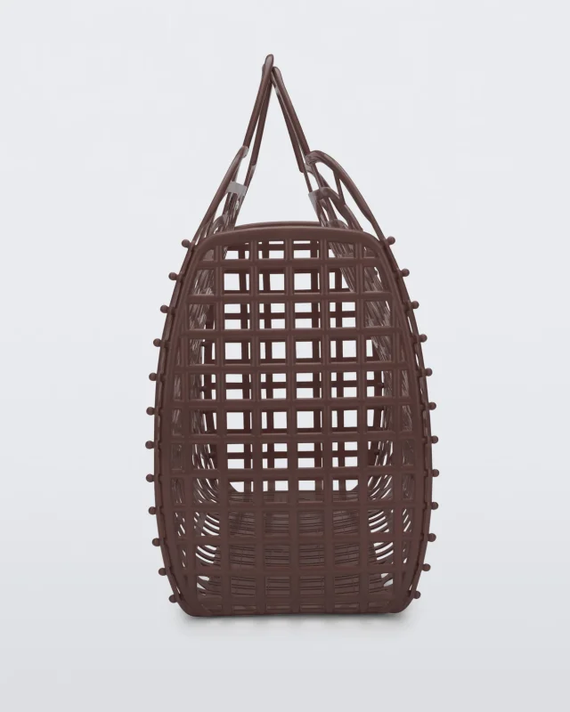 MELISSA REFRACTION BAG HANDBAGS  BROWN