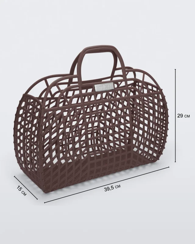 MELISSA REFRACTION BAG HANDBAGS  BROWN