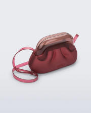 MELISSA GLASS BAG HANDBAGS  RED/BROWN