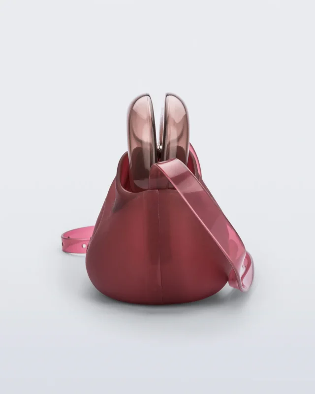MELISSA GLASS BAG HANDBAGS  RED/BROWN