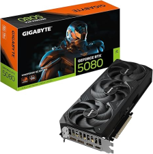 GIGABYTE GEFORCE RTX 5080 WINDFORCE OC SFF 16G GRAPHICS CARD, WINDFORCE COOLING SYSTEM, 16GB 256-BIT GDDR7, GV-N5080WF3OC-16GD VIDEO CARD COMATIBLE WITH DESKTOP-WINDFORCE OC-RTX5080