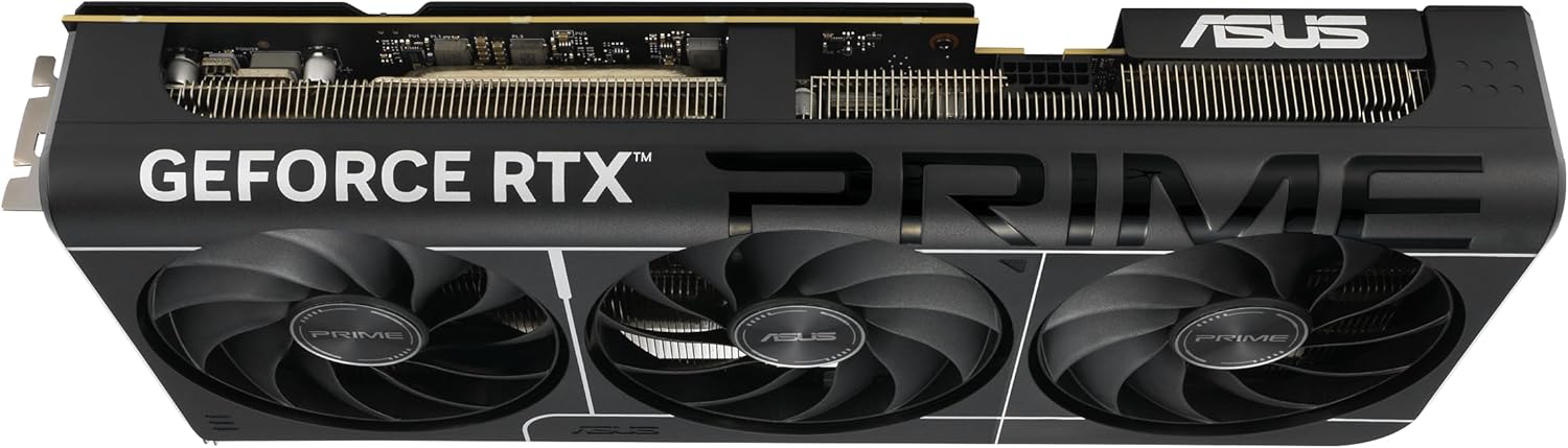 ASUS THE SFF-READY PRIME GEFORCE RTX 5080 OC EDITION 16GB GDDR7 GRAPHICS CARD, NVIDIA, (PCIE 5.0, HDMI/DP 2.1, 2.5-SLOT, AXIAL-TECH FANS, VAPOR CHAMBER, DUAL BIOS)PRIME- RTX5080|OC