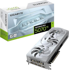 GIGABYTE GEFORCE RTX 5070 TI EAGLE OC ICE SFF 16G GRAPHICS CARD, 16GB 256-BIT GDDR7, PCIE 5.0, WINDFORCE COOLING SYSTEM, GV-N507TEAGLEOC ICE-16GD VIDEO CARD- EAGLE-RTX5070TI|OC