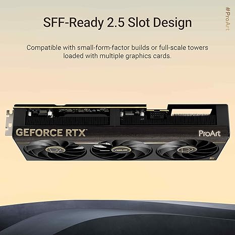 ASUS PROART NVIDIA GEFORCE RTX™ 5080 16GB GDDR7 OC EDITION GRAPHICS CARD (PCIE® 5.0, USB TYPE-C®, HDMI®/DP 2.1, 2.5-SLOT, SFF READY, AXIAL-TECH FANS, VAPOR CHAMBER)- RTX5080|OC