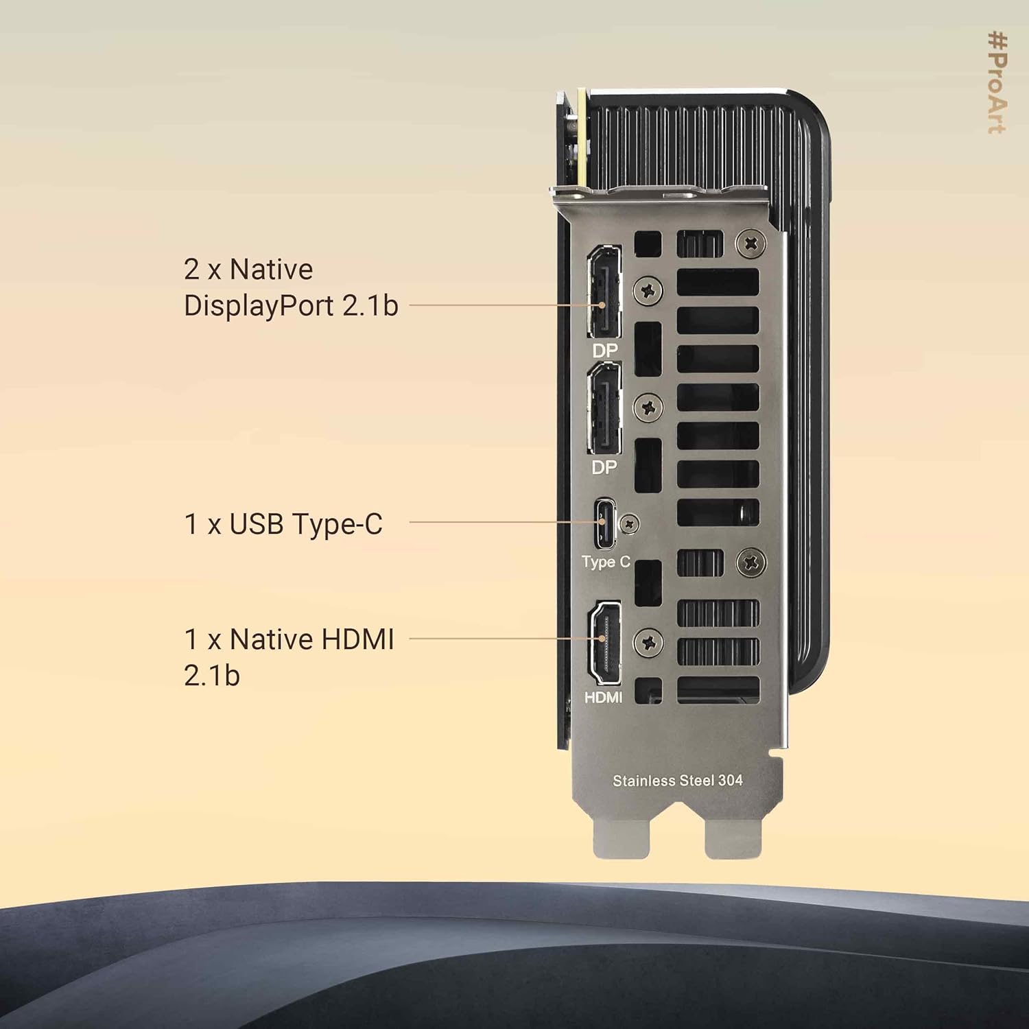 ASUS PROART NVIDIA GEFORCE RTX™ 5080 16GB GDDR7 OC EDITION GRAPHICS CARD (PCIE® 5.0, USB TYPE-C®, HDMI®/DP 2.1, 2.5-SLOT, SFF READY, AXIAL-TECH FANS, VAPOR CHAMBER)- RTX5080|OC