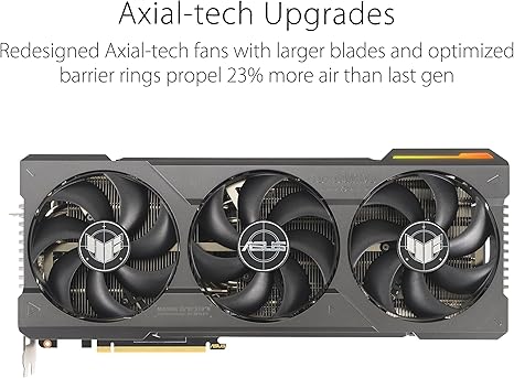 ASUS TUF GAMING NVIDIA GEFORCE RTX 4080 SUPER OC EDITION GAMING GRAPHICS CARD (PCIE 4.0, 16GB GDDR6X, HDMI 2.1A, DISPLAYPORT 1.4A) TUF GAMING- RTX4080 -SUPER|OC