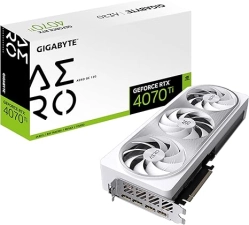 GIGABYTE GEFORCE RTX 4070 TI AERO OC 12G GRAPHICS CARD, 3X WINDFORCE FANS, 12GB 192-BIT GDDR6X, GV-N407TAERO OC-12GD VIDEO CARD-AERO-RTX4070TI|OC