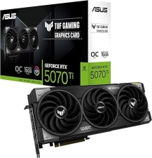 ASUS TUF GAMING NVIDIA GEFORCE RTX 5070 TI 16GB GDDR7 OC EDITION GRAPHICS CARD, (PCIE 5.0, HDMI/DP 2.1, 3.125-SLOT, MILITARY-GRADE COMPONENTS, PROTECTIVE PCB COATING)-TUF GAMING-RTX5070TI|OC
