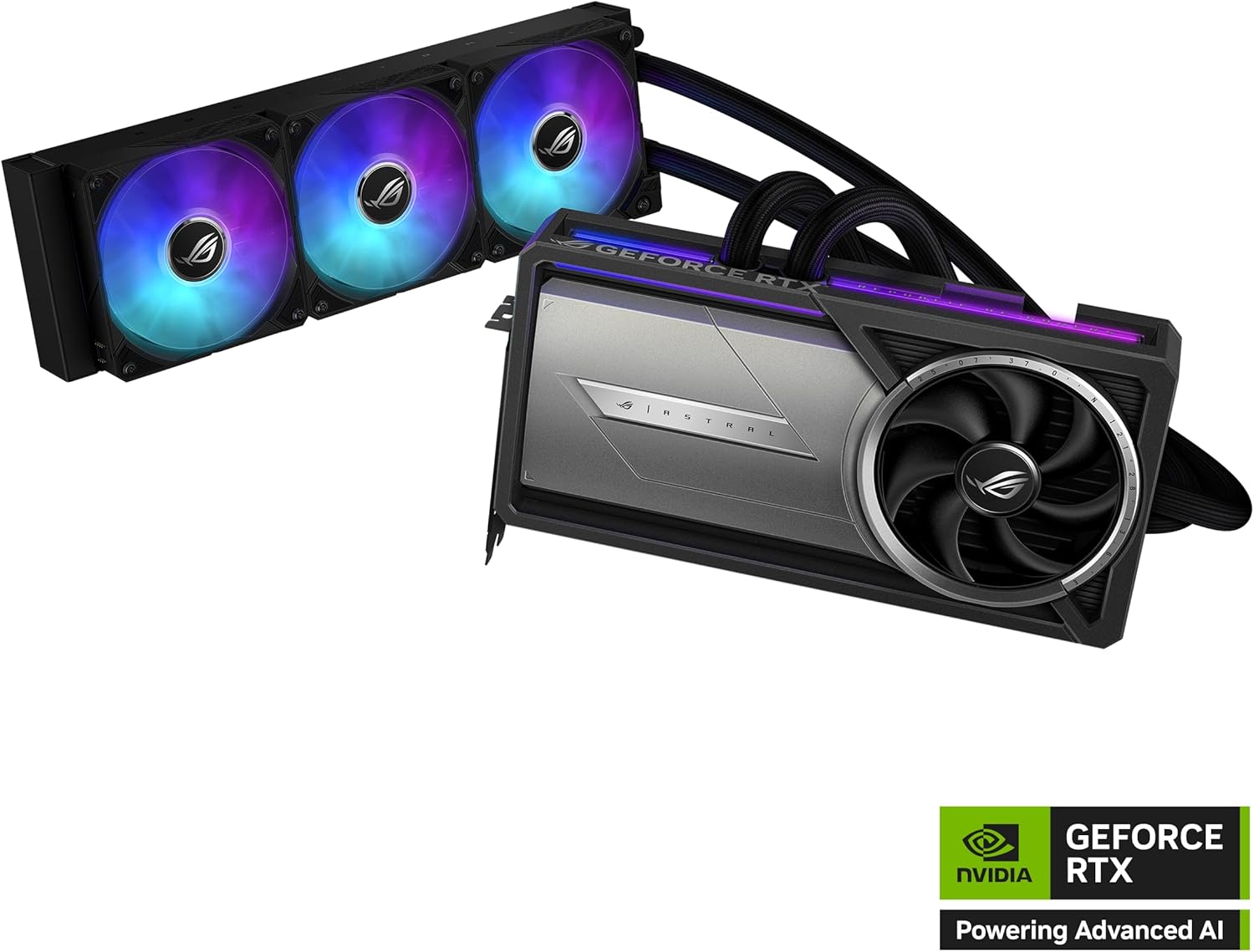 ASUS ROG ASTRAL LC GEFORCE RTX 5090 32GB GDDR7 OC EDITION, NVIDIA, GRAPHICS CARD, FOR DESKTOP PC, HDMI 2.1B/DISPLAYPORT 2.1B – 360MM AIO COOLER FOR OPTIMAL PERFORMANCE- ROG ASTRAL (BLACK)- RTX5090|OC|LC