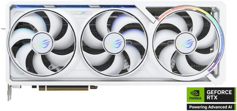 ASUS ROG ASTRAL NVIDIA GEFORCE RTX 5090 32GB GDDR7 WHITE OC EDITION GAMING GRAPHICS CARD (PCIE 5.0, HDMI/DP 2.1, 3.8-SLOT, 4-FAN DESIGN, AXIAL FANS, PATENTED VAPOR CHAMBER)-ROG ASTRAL (WHITE)- RTX5090|OC