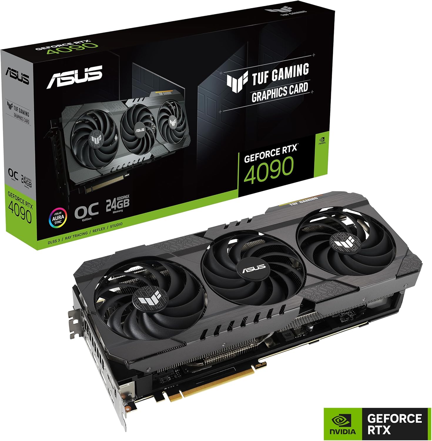 ASUS TUF GAMING GEFORCE RTX 4090 OG OC EDITION GAMING GRAPHICS CARD (PCIE 4.0, 24GB GDDR6X, DLSS 3, HDMI 2.1, DISPLAYPORT 1.4A)-TUF GAMING (BLACK)-RTX4090|OC|OG