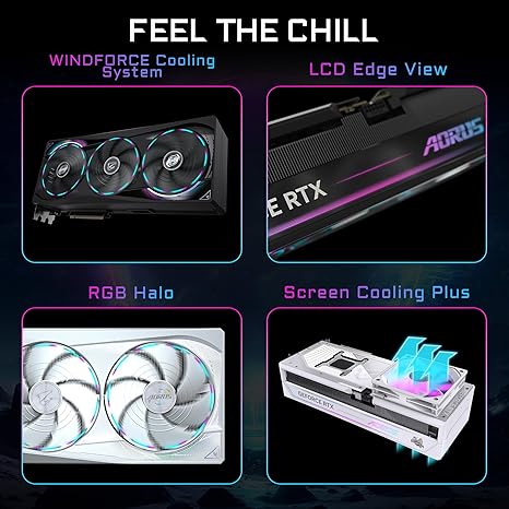 GIGABYTE AORUS GEFORCE RTX 5090 MASTER 32G GRAPHICS CARD, BY NVIDIA, WINDFORCE COOLING SYSTEM, DISPLAYPORT & HDMI - VIDEO OUTPUT INTERFACE, 32GB 512-BIT GDDR7, GV-N5090AORUS M-32GD VIDEO CARDO- AORUS-RTX 5090