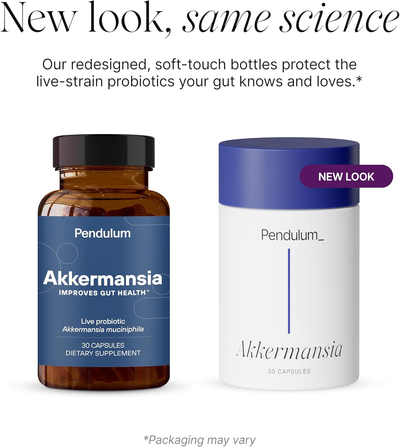 PENDULUM AKKERMANSIA PROBIOTIC WITH PREBIOTIC FIBER 100M AFU, DELAYED RELEASE, GUT HEALTH