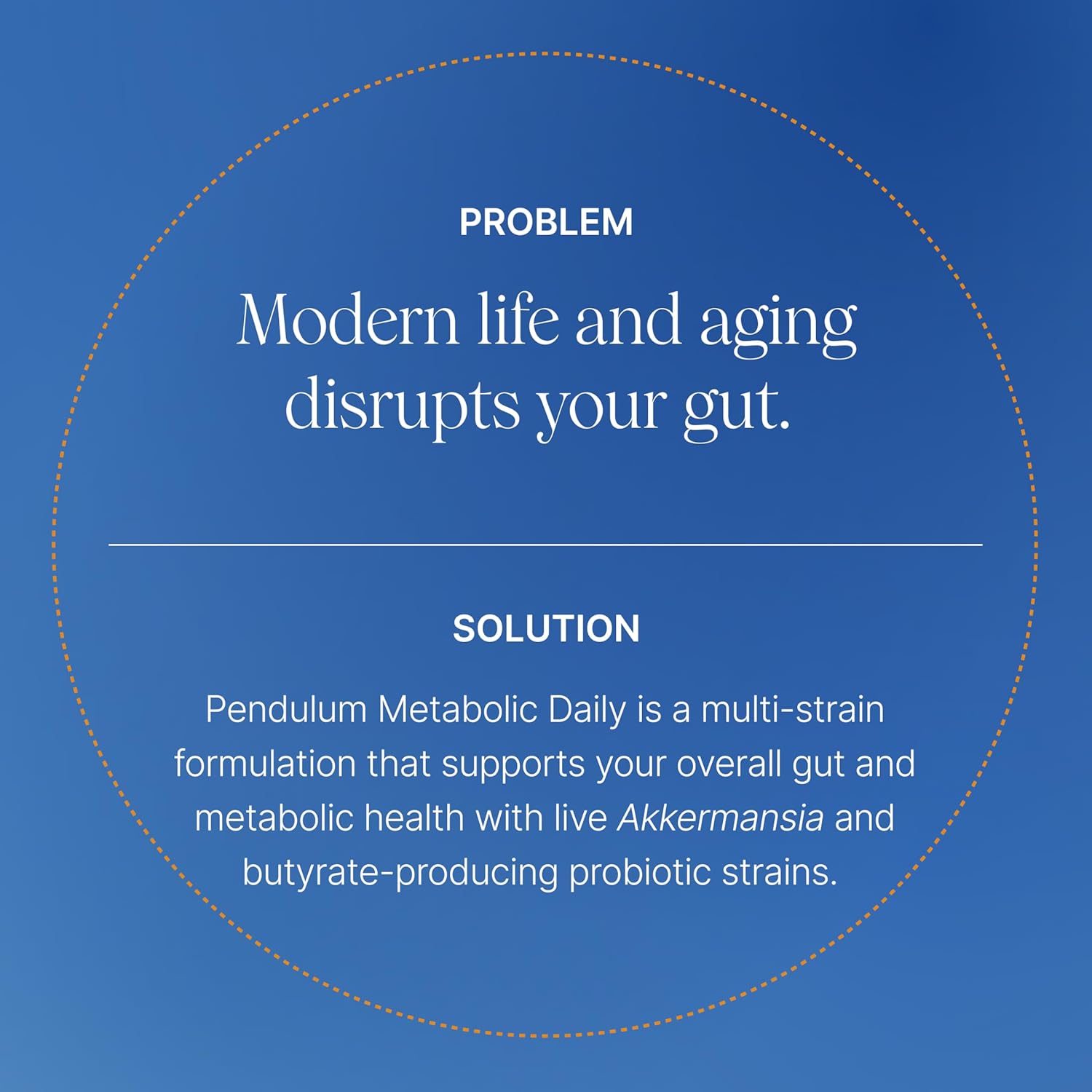 PENDULUM METABOLIC DAILY PROBIOTIC WITH AKKERMANSIA FOR METABOLISM ENERGY - 30 CAPSULES
