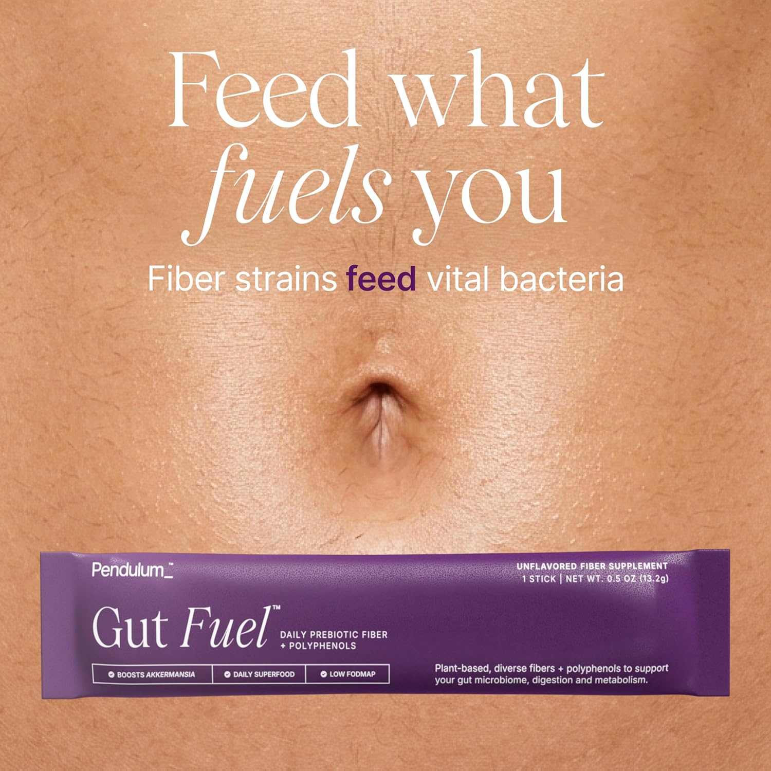 PENDULUM GUT FUEL PREBIOTIC FIBER POLYPHENOL BLEND FOR DIGESTION HUNGER CONTROL - 15 PACK