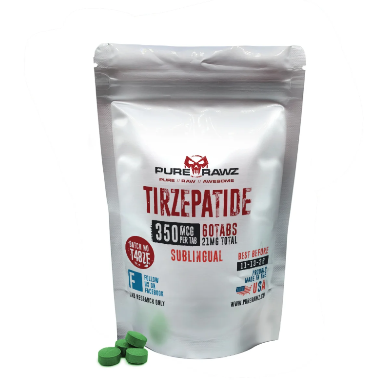 PURERAWZ GLP-1.2 SUBLINGUAL TABLETS 350MCQ PER TABLET/60CT/21MQ