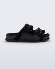 MELISSA COZY WARM SLIDE  BLACK