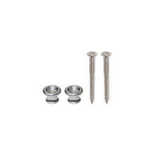 GIBSON HISTORIC REISSUE STRAP BUTTONS WITH SCREWS, ALUMINUM, EXCLUSIVE