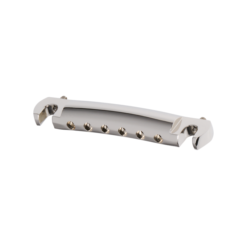 GIBSON HISTORIC REISSUE WRAPAROUND TAILPIECE WITH STUDS & INSERTS, NICKEL, EXCLUSIVE