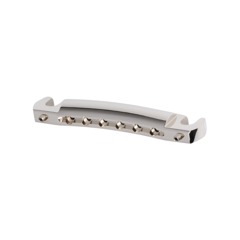 GIBSON HISTORIC REISSUE WRAPAROUND TAILPIECE WITH STUDS & INSERTS, NICKEL, EXCLUSIVE