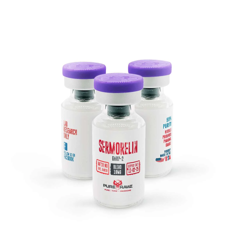 PURERAWZ SERMORELIN + GHRP-2 BLEND 5MQ SERMORELIN+5MQ GHRP-20=10MQ TOTAL