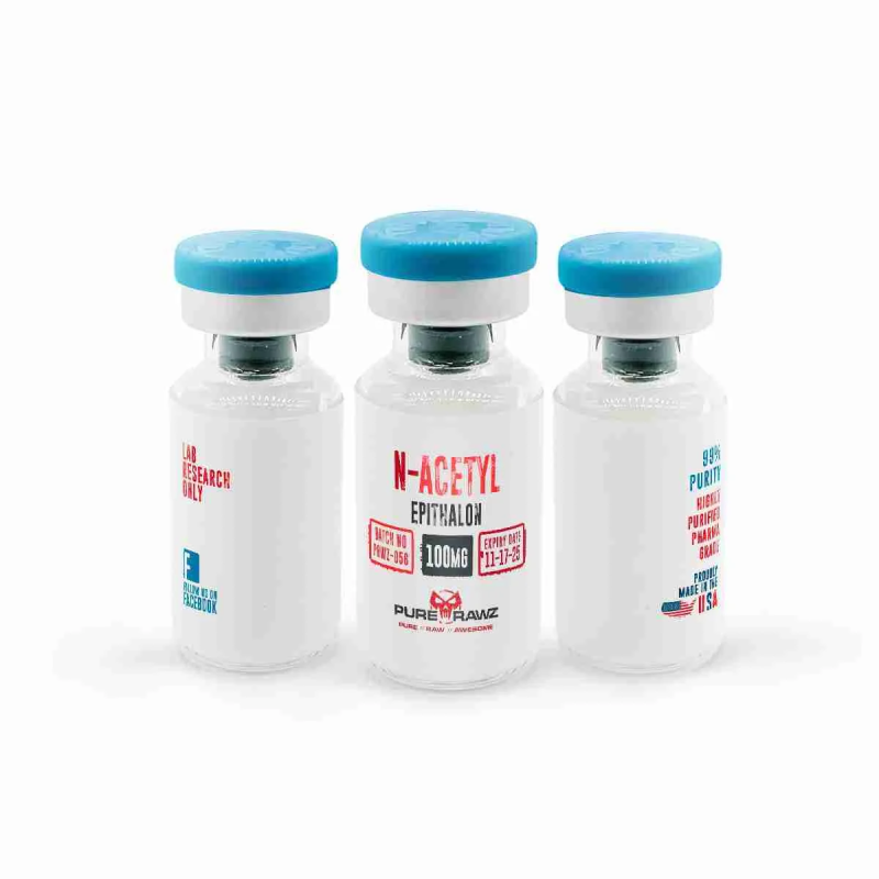 PURERAWZ N-ACETYL EPITHALON AMIDATE PEPTIDE +BACTERIOSTATIC WATER 100MQ