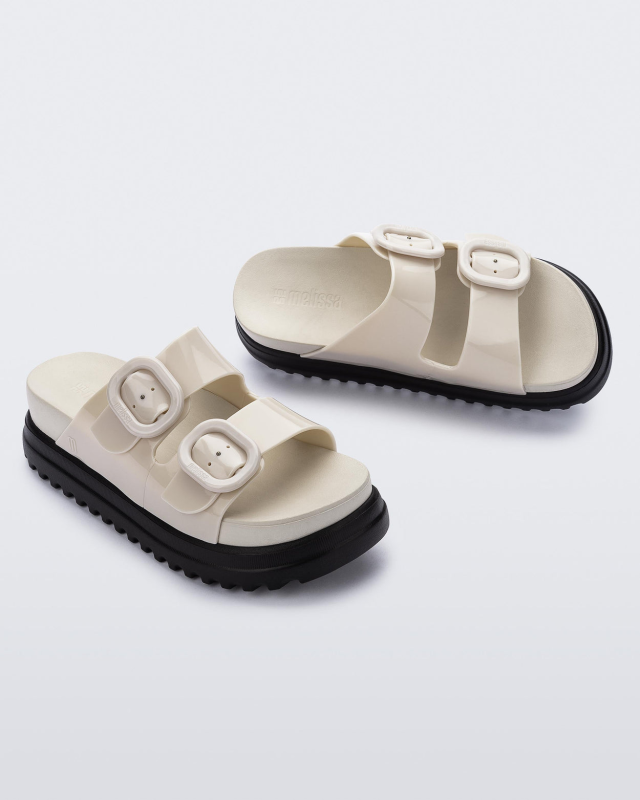 MELISSA COZY PLATFORM  BEIGE/BLACK